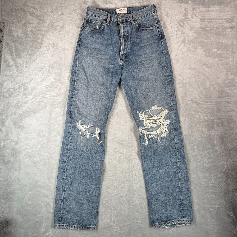 Agolde Jeans Womens Size 25 90s Pinch Waist High Rise Straight Jeans Revolve